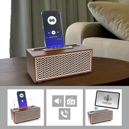 Retro holz bluetooth radio - holz,